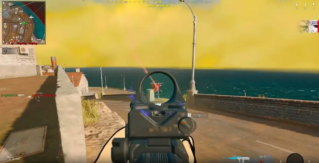 ESP box + snap line on Warzone target