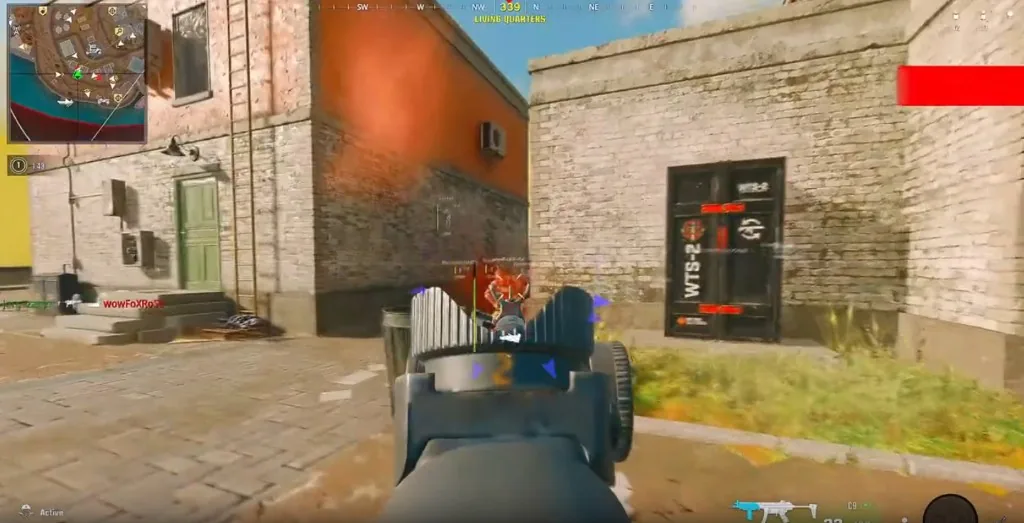 Enemy silhouette ESP in Living Quarters