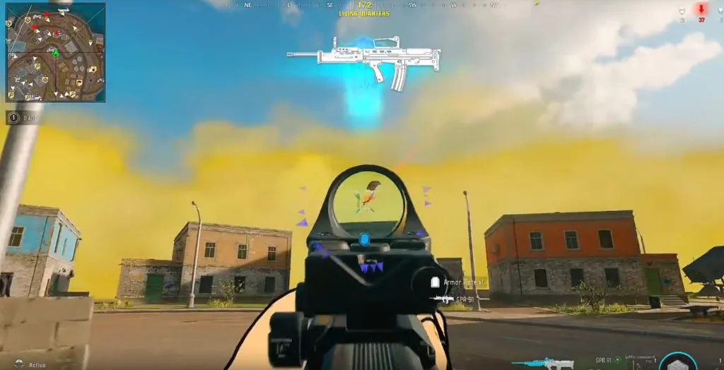 Aimbot lock markers through optic
